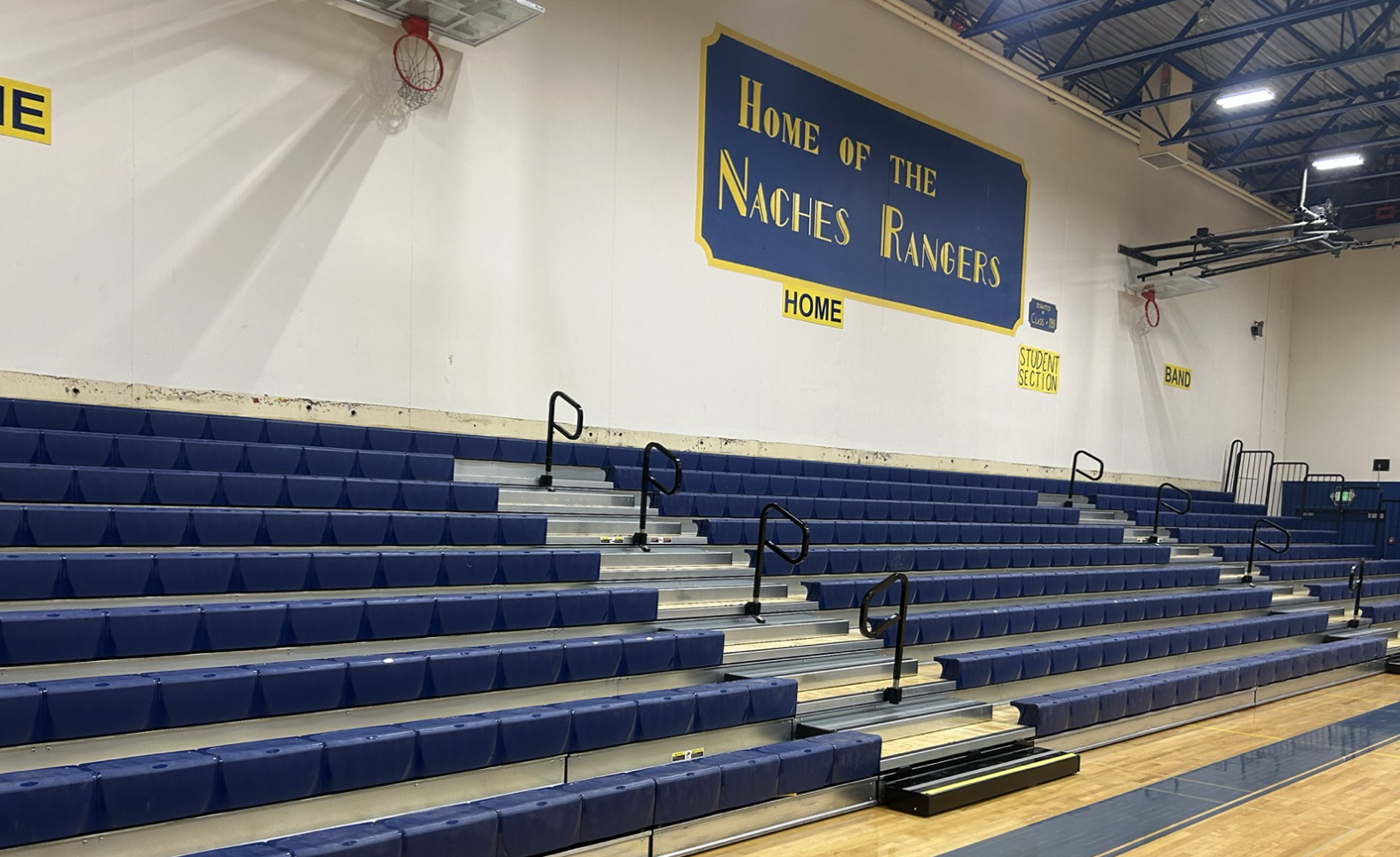 high school bleachers